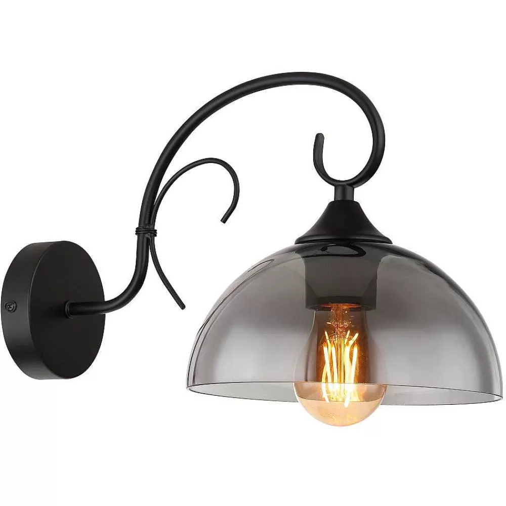 Luminaires Globo Lighting Applique Murale Globo Cottage Noir, 1 Lumiere