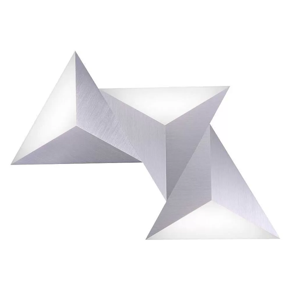 Paul Neuhaus Q-Serie Applique Murale Paul Neuhaus Neuhaus Q-Tetra Master Led Nickel Mat, 1 Lumiere, Telecommandes, Changeur De Couleurs