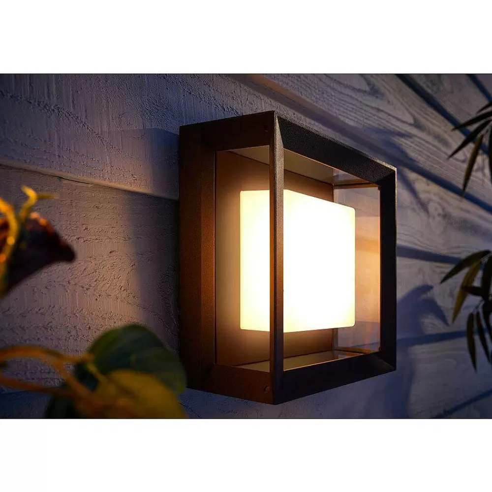 Luminaires Philips Applique Murale Philips Hue Ambiance White & Color Econic Led Noir, 1 Lumiere, Changeur De Couleurs