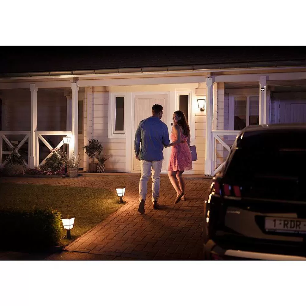Luminaires Philips Applique Murale Philips Hue Ambiance White & Color Econic Led Noir, 1 Lumiere, Changeur De Couleurs