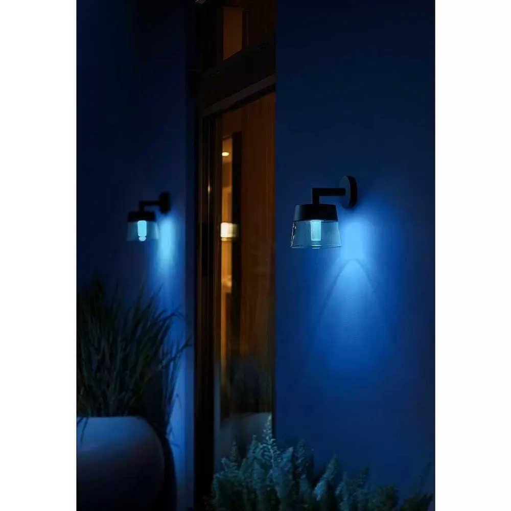 Luminaires Philips Applique Murale Philips Hue White & Color Ambiance Attract Led Noir, 1 Lumiere