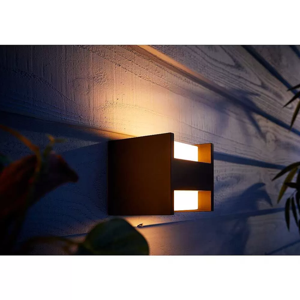 Luminaires Philips Applique Murale Philips Hue White Fuzo Led Noir, 1 Lumiere