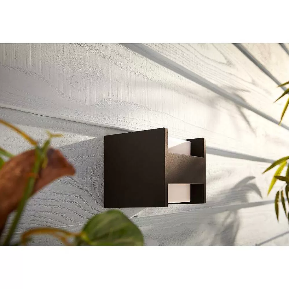 Luminaires Philips Applique Murale Philips Hue White Fuzo Led Noir, 1 Lumiere