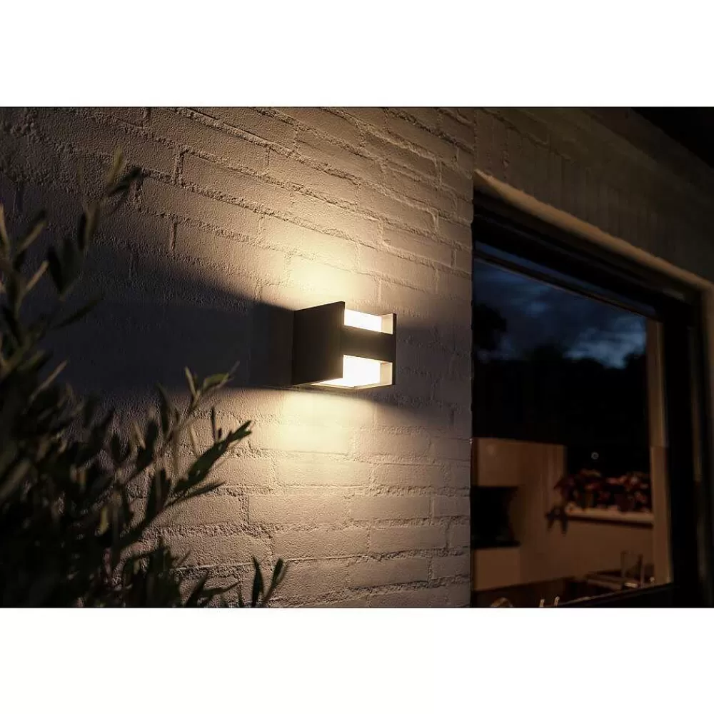 Luminaires Philips Applique Murale Philips Hue White Fuzo Led Noir, 1 Lumiere