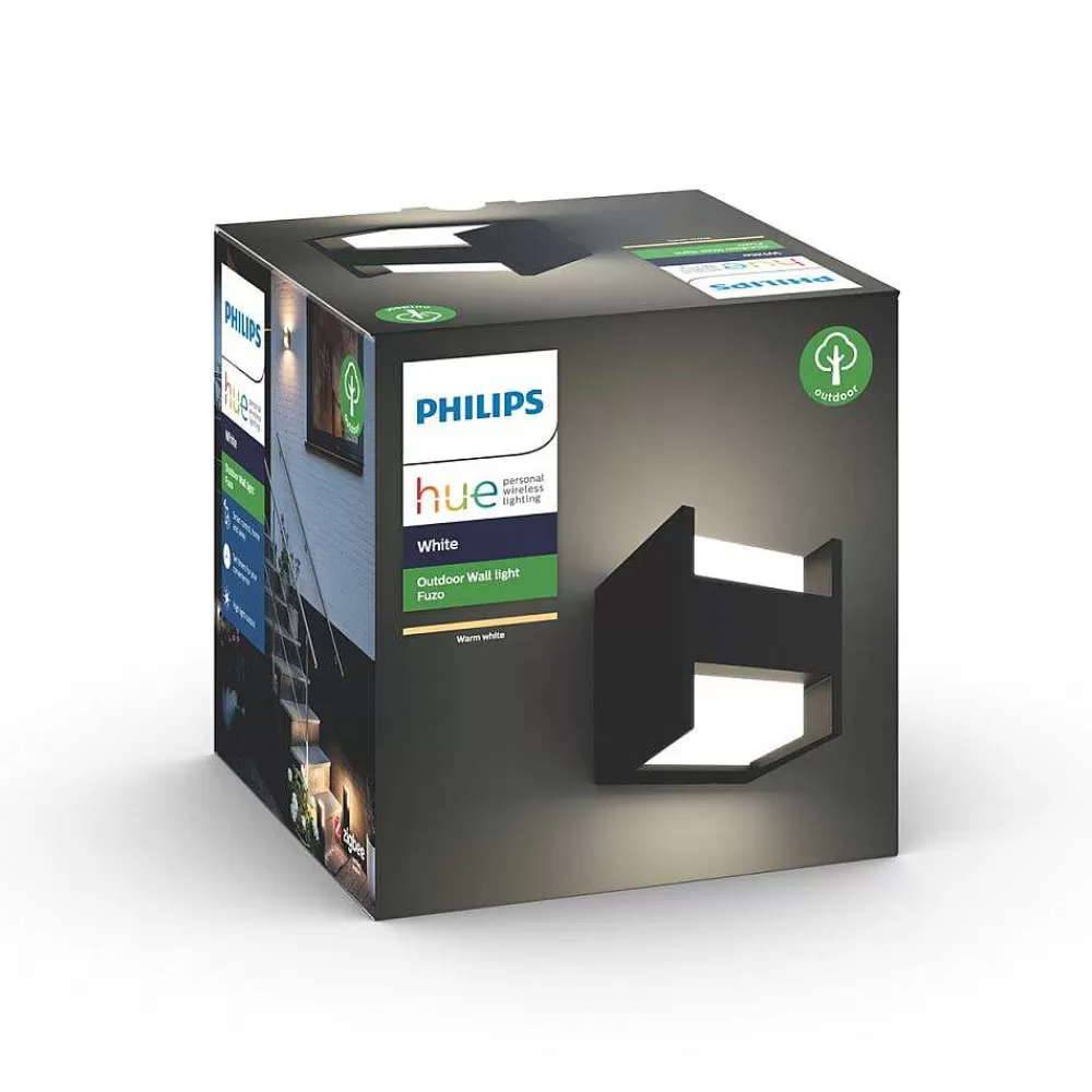 Luminaires Philips Applique Murale Philips Hue White Fuzo Led Noir, 1 Lumiere