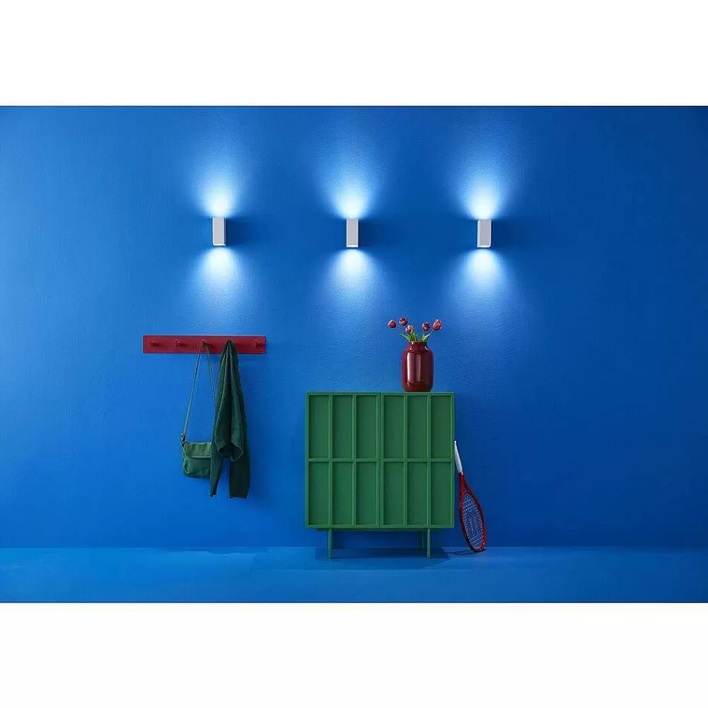Luminaires Philips Applique Murale Philips Wiz Up&Down Led Blanc, 2 Lumieres, Changeur De Couleurs