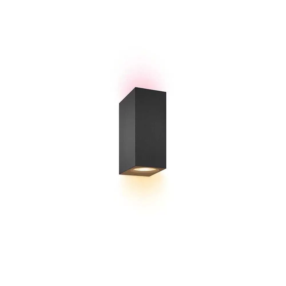 Luminaires Philips Applique Murale Philips Wiz Up&Down Led Noir, 2 Lumieres, Changeur De Couleurs