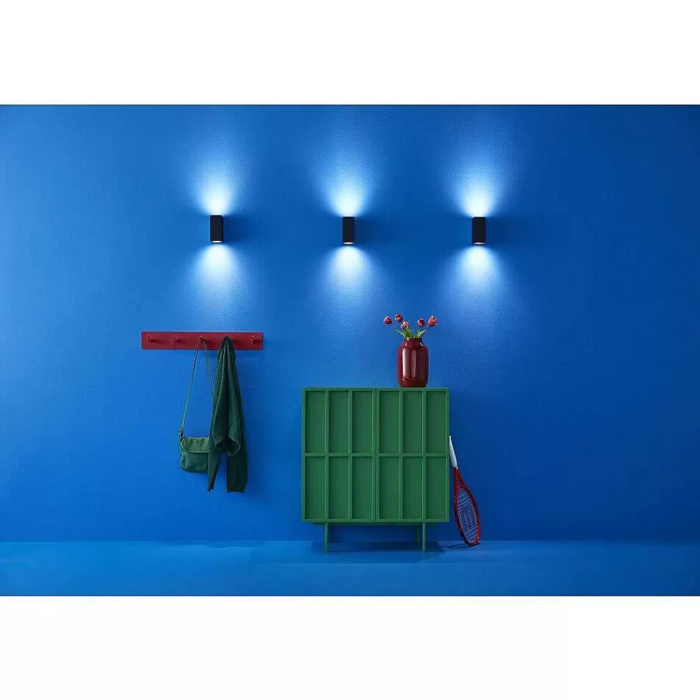 Luminaires Philips Applique Murale Philips Wiz Up&Down Led Noir, 2 Lumieres, Changeur De Couleurs
