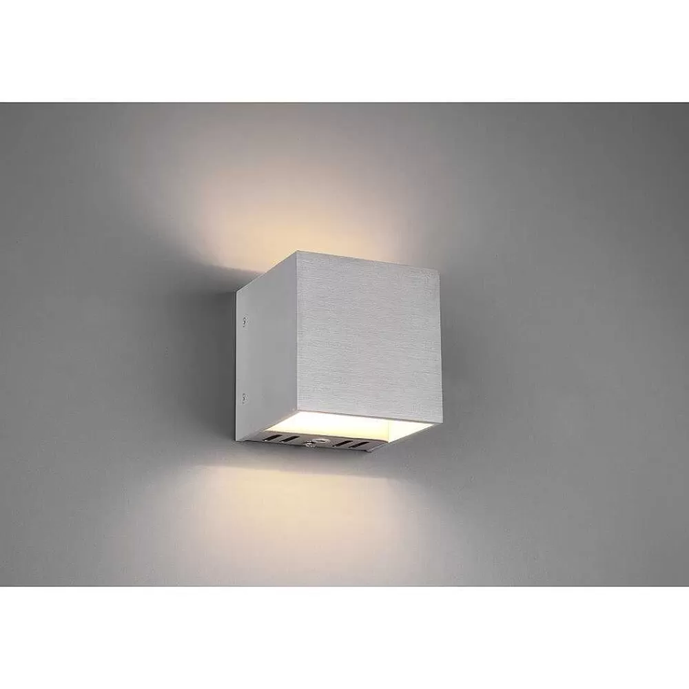 Luminaires Trio Applique Murale Trio Figo Led Aluminium, 1 Lumiere, Telecommandes, Changeur De Couleurs