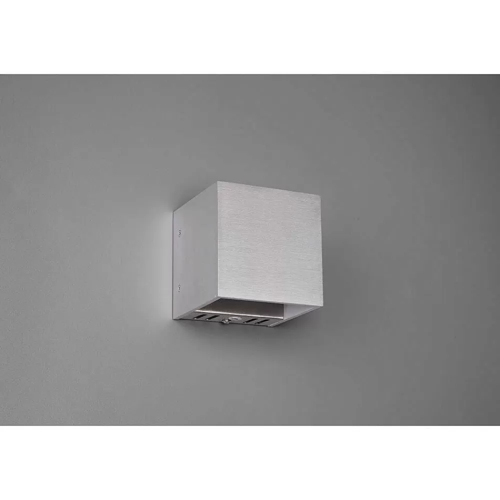 Luminaires Trio Applique Murale Trio Figo Led Aluminium, 1 Lumiere, Telecommandes, Changeur De Couleurs