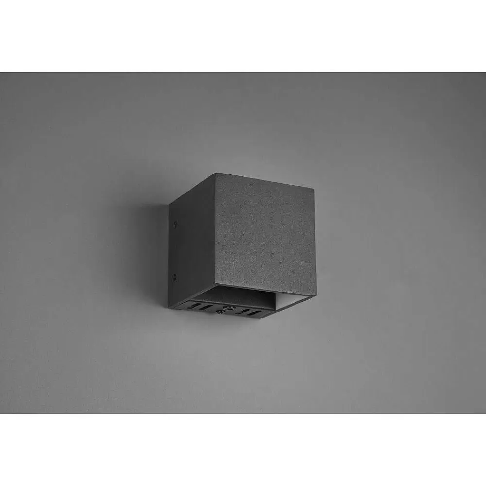 Luminaires Trio Applique Murale Trio Figo Led Noir, 1 Lumiere, Telecommandes, Changeur De Couleurs