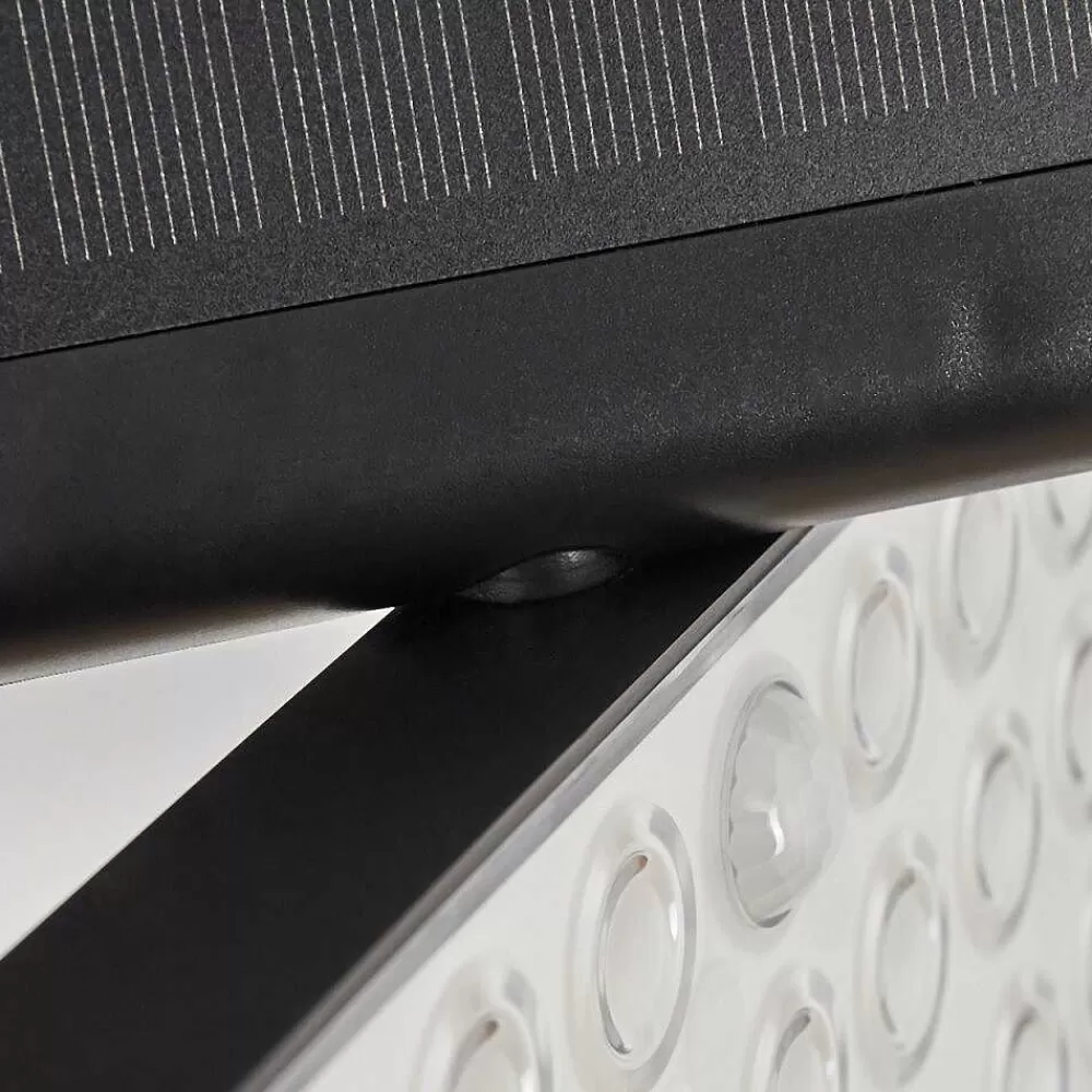 hofstein Applique Solaire Estampes Led Anthracite, 1 Lumiere, Detecteur De Mouvement