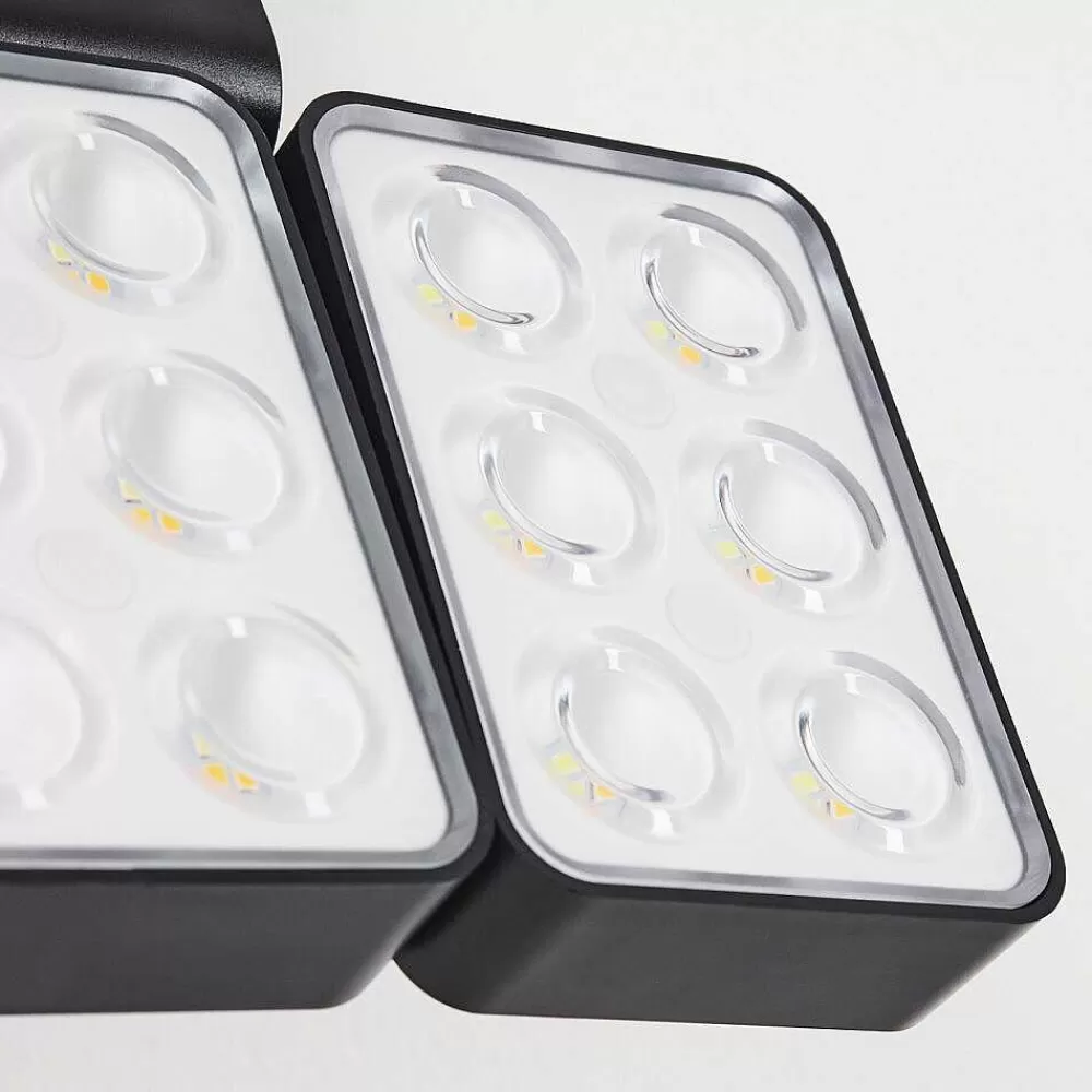 hofstein Applique Solaire Estampes Led Anthracite, 1 Lumiere, Detecteur De Mouvement