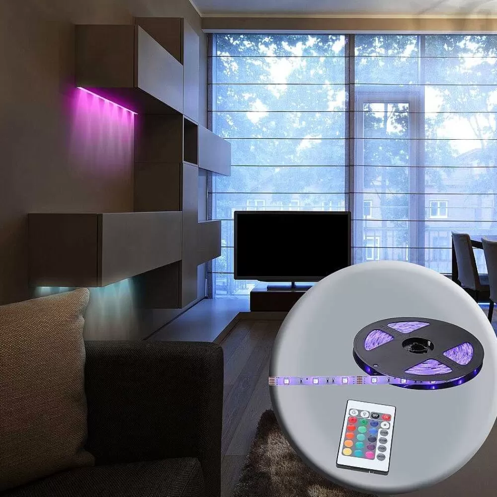 Luminaires Globo Lighting Bande Led Globo, 150 Lumieres, Changeur De Couleurs