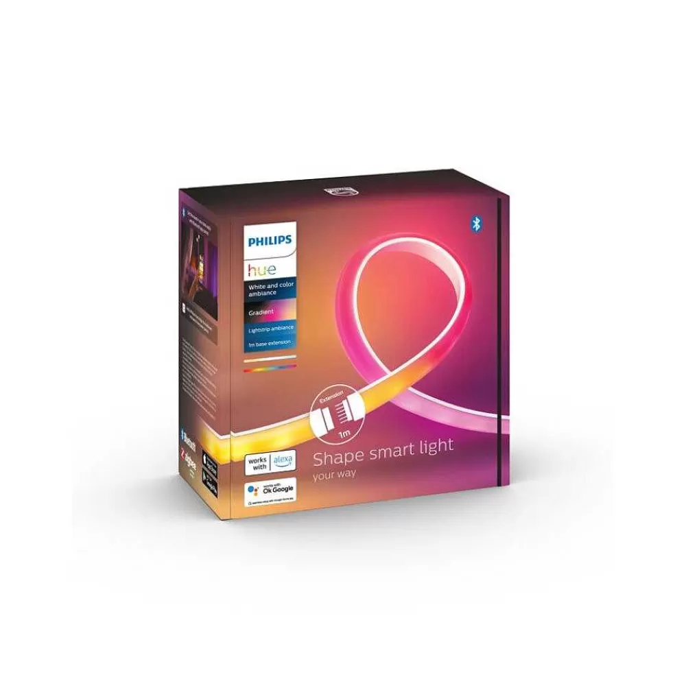 Luminaires Philips Bande Led Philips Hue Gradient Ambience Blanc, 1 Lumiere, Changeur De Couleurs