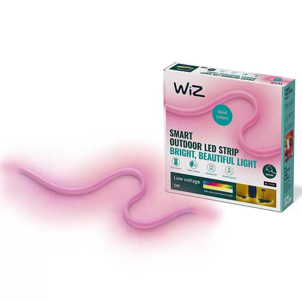 Luminaires Philips Bande Led Philips Wiz White&Color Blanc, 1 Lumiere, Changeur De Couleurs