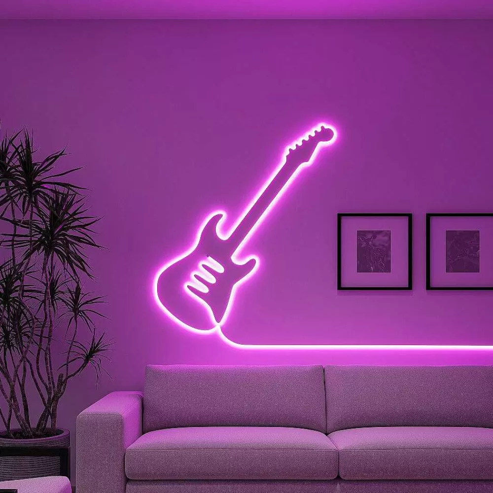 Luminaires Reality Bande Led Reality Neon Blanc, 1 Lumiere, Telecommandes, Changeur De Couleurs
