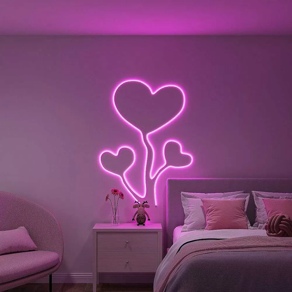 Luminaires Reality Bande Led Reality Neon Blanc, 1 Lumiere, Telecommandes, Changeur De Couleurs