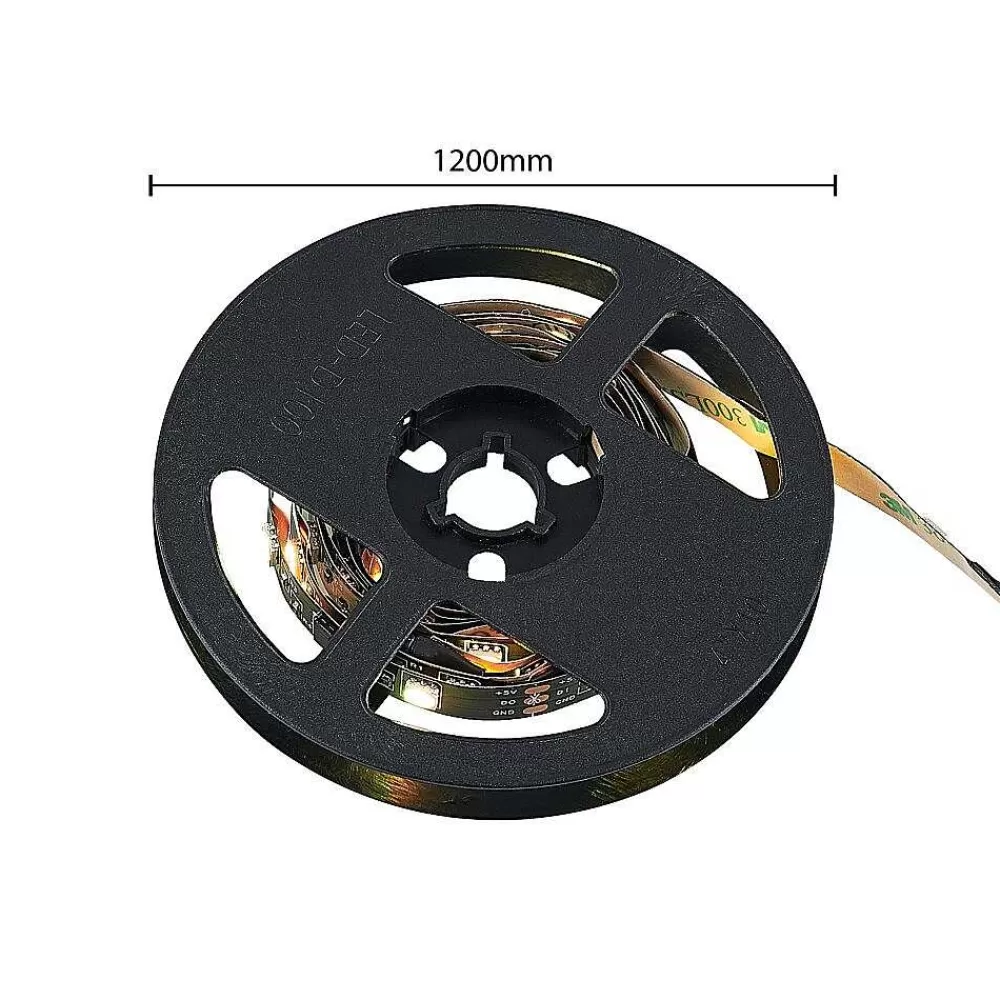 Luminaires Reality Bande Led Reality Screen Noir, 1 Lumiere, Telecommandes, Changeur De Couleurs