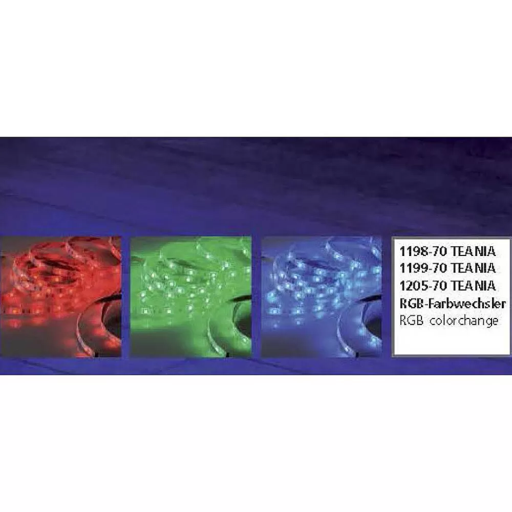 Luminaires Paul Neuhaus Bandes Led Paul Neuhaus Teania Multicolore, 1 Lumiere, Telecommandes, Changeur De Couleurs