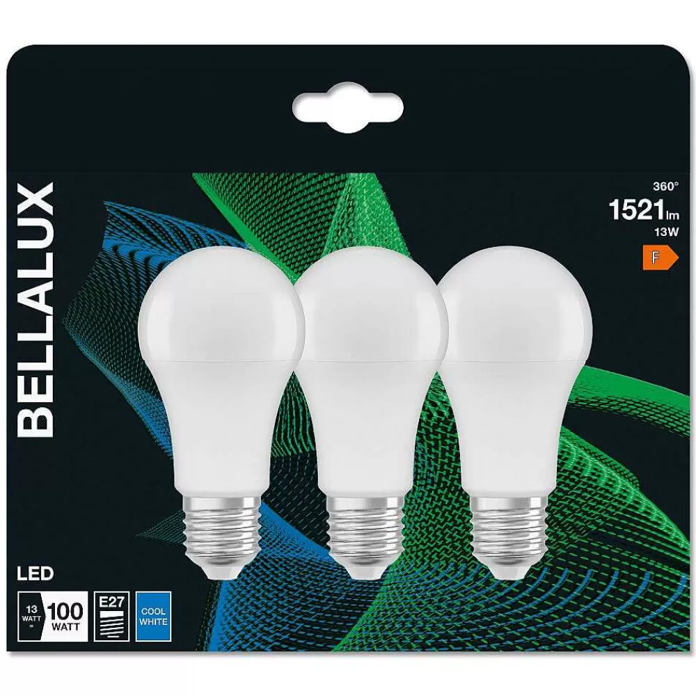 BELLALUX ® Cla Set De 3 Led E27 13 Watt 4000 Kelvin 1521 Lumen