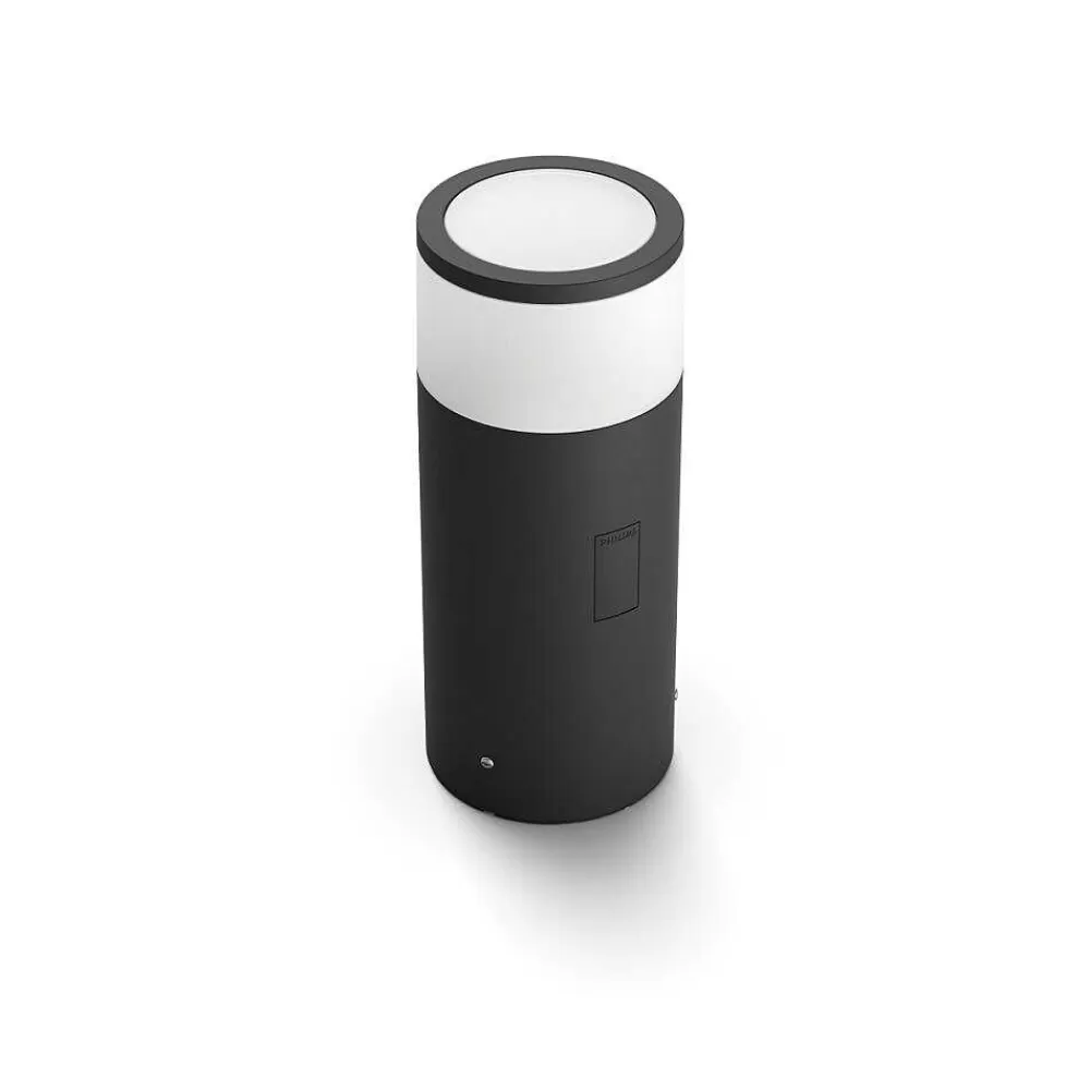 Luminaires Philips Borne D'Éclairage, Kit D'Extension Philips Hue Ambiance White & Color Calla Led Noir, 1 Lumiere, Changeur De Couleurs