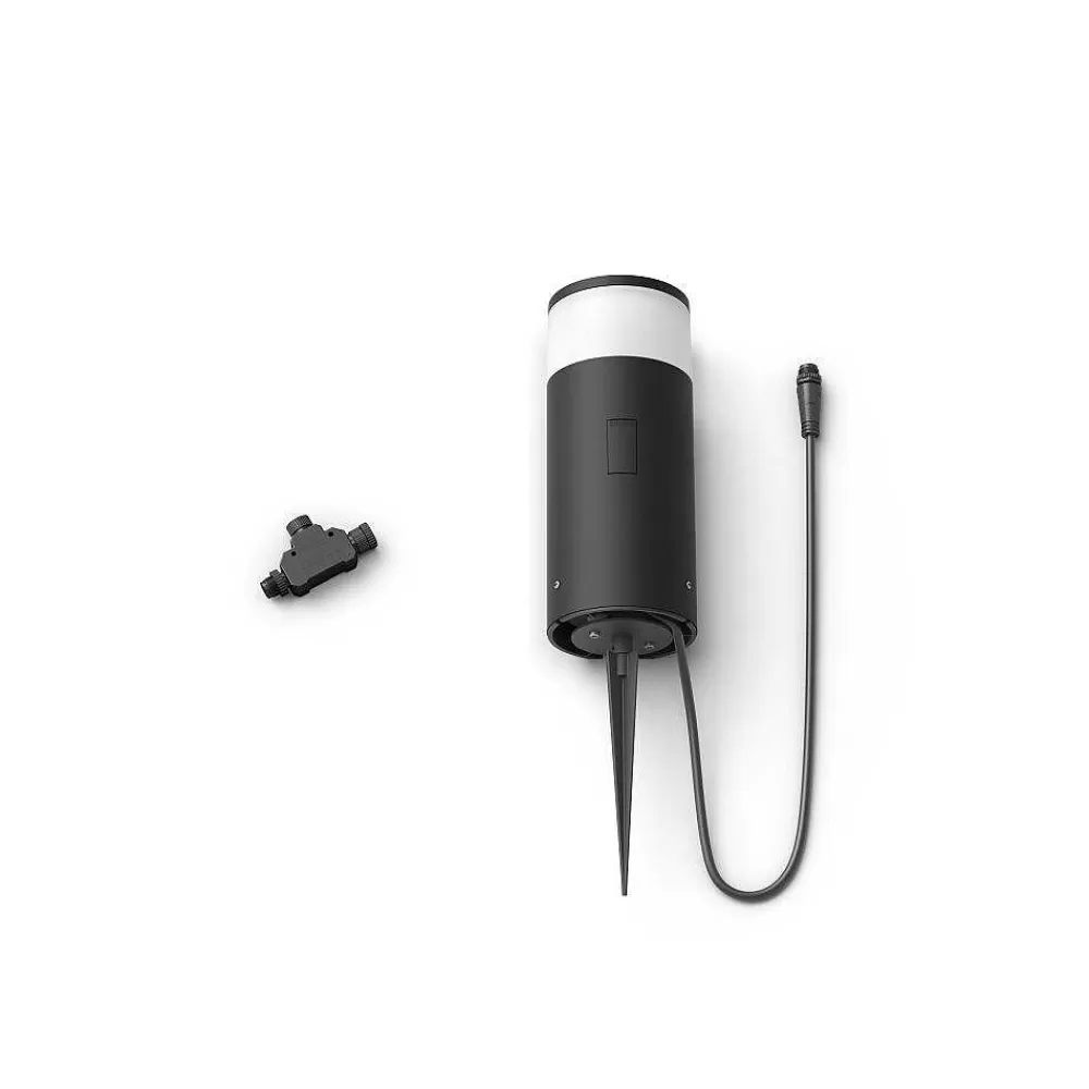 Luminaires Philips Borne D'Éclairage, Kit D'Extension Philips Hue Ambiance White & Color Calla Led Noir, 1 Lumiere, Changeur De Couleurs