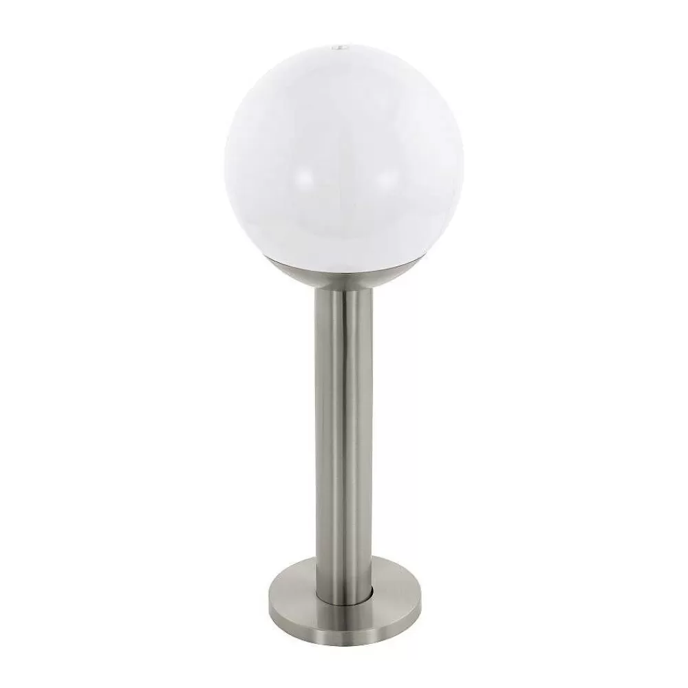 Luminaires Eglo Borne Lumineuse Eglo Connect Nisia Led Acier Inoxydable, 1 Lumiere
