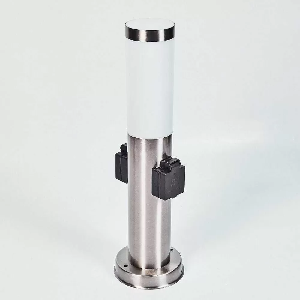 hofstein Borne Lumineuse Gaborone Led Nickel Mat, 1 Lumiere