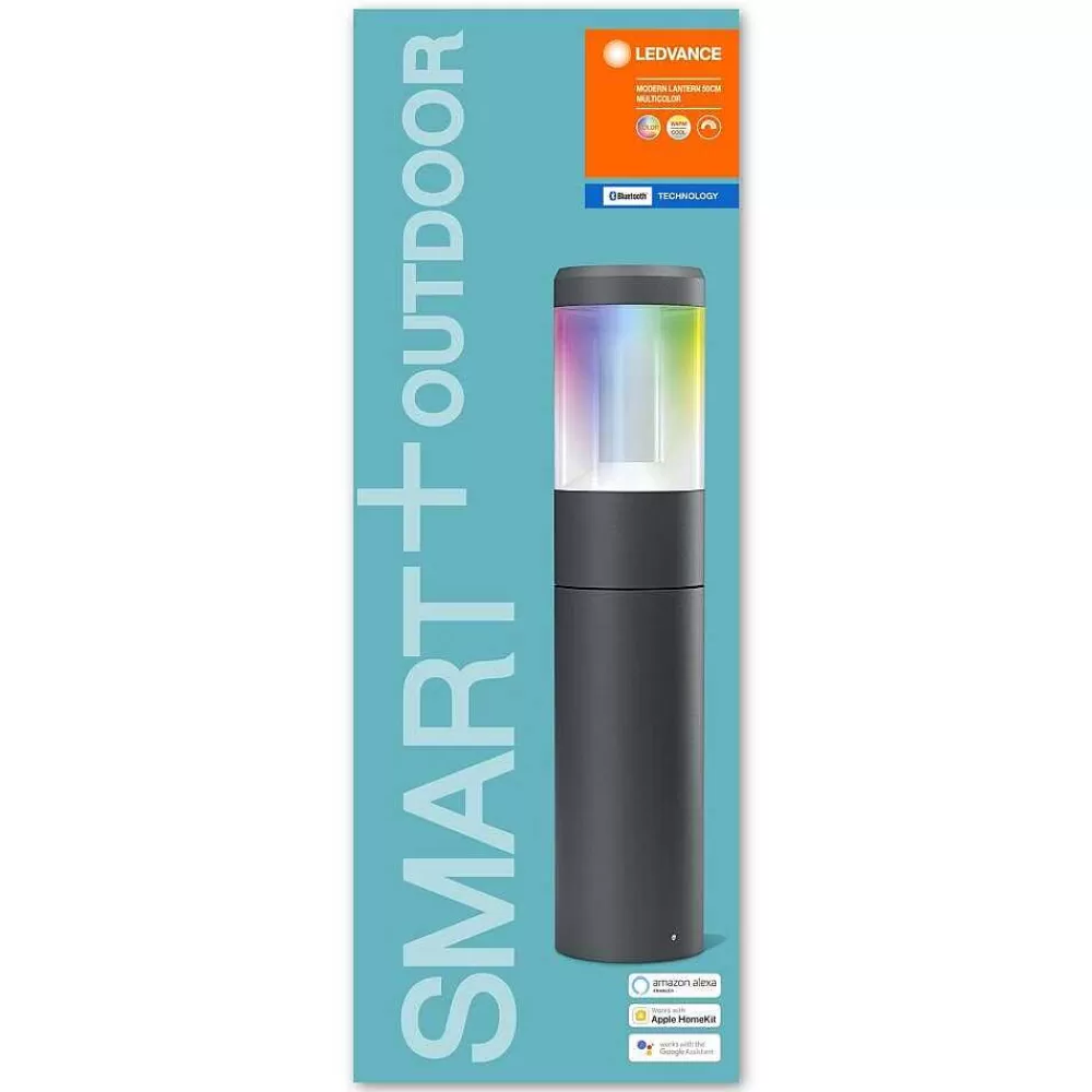 Luminaires Ledvance Borne Lumineuse Ledvance Smart+ Gris, 1 Lumiere, Changeur De Couleurs
