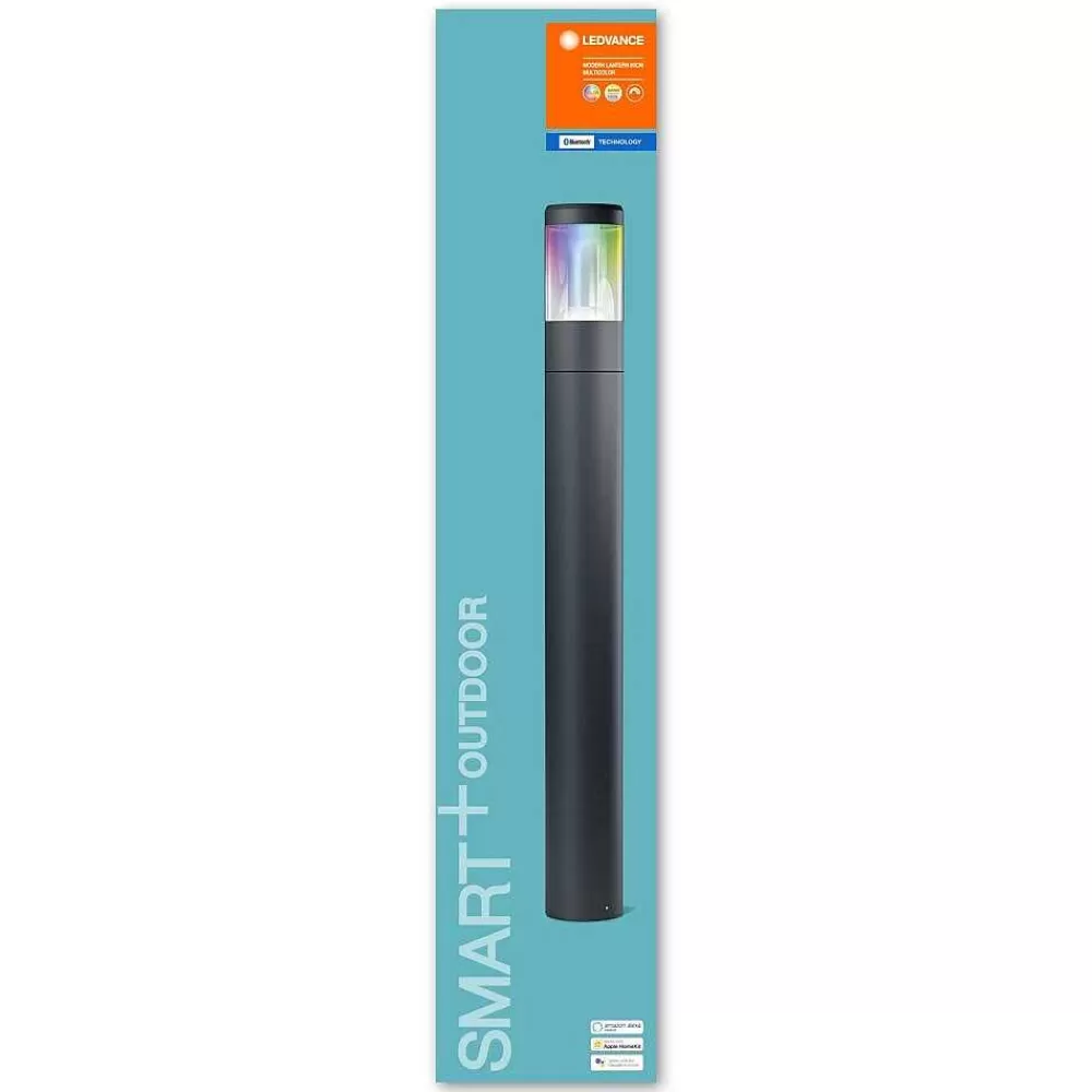 Luminaires Ledvance Borne Lumineuse Ledvance Smart+ Gris, 1 Lumiere, Changeur De Couleurs
