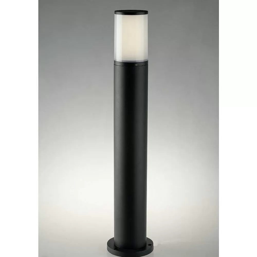 Luminaires Lutec Borne Lumineuse Lutec Discovery Led Anthracite, 1 Lumiere