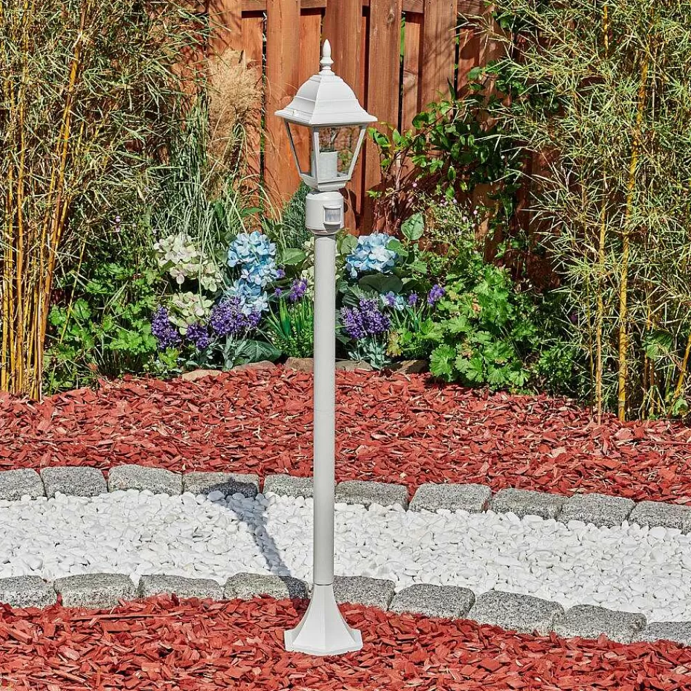 hofstein Borne Lumineuse Naofe Blanc, 1 Lumiere, Detecteur De Mouvement