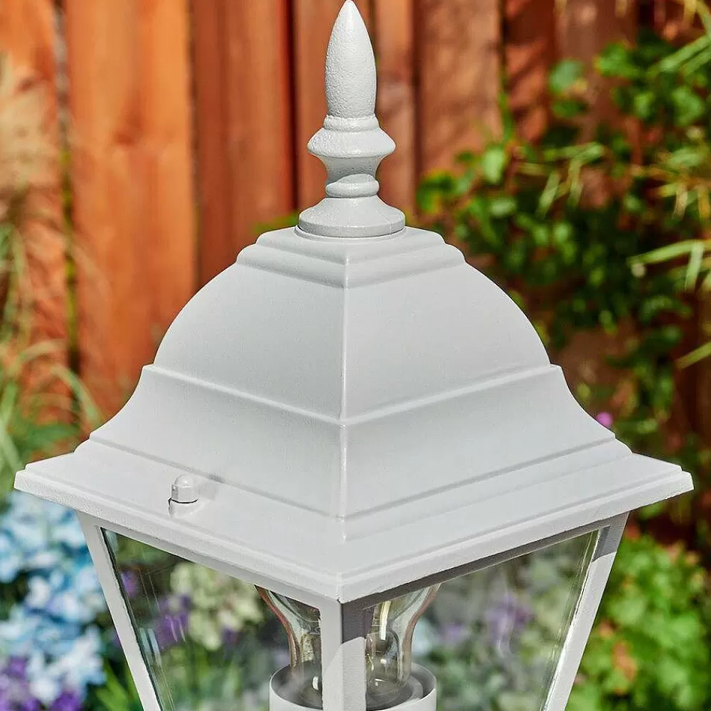 hofstein Borne Lumineuse Naofe Blanc, 1 Lumiere, Detecteur De Mouvement