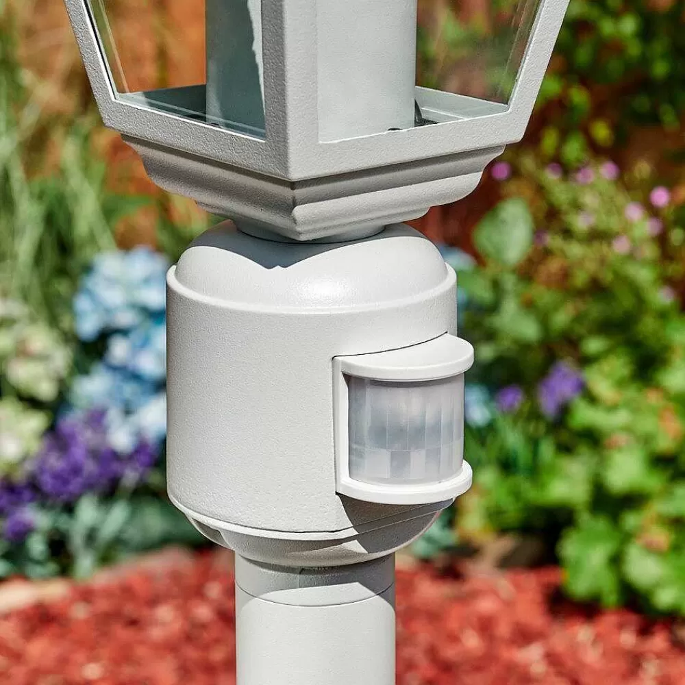 hofstein Borne Lumineuse Naofe Blanc, 1 Lumiere, Detecteur De Mouvement