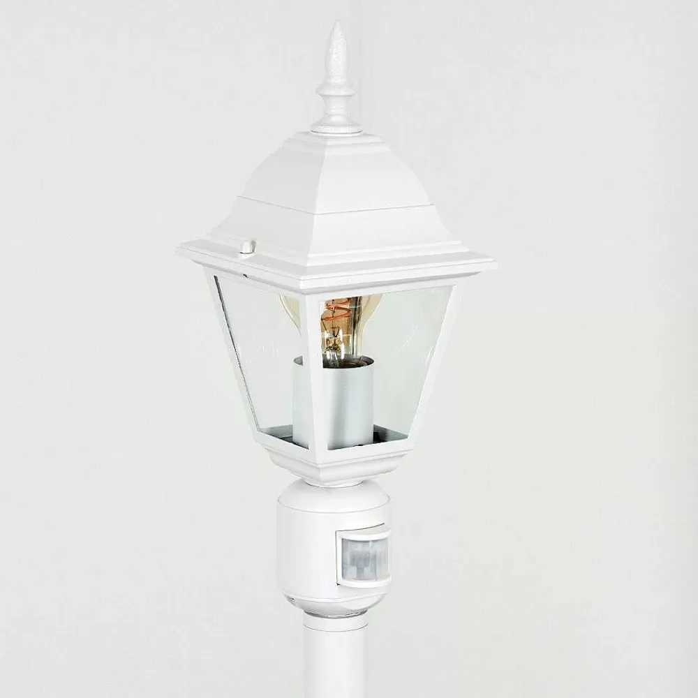 hofstein Borne Lumineuse Naofe Blanc, 1 Lumiere, Detecteur De Mouvement
