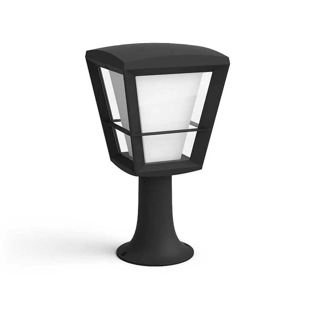 Luminaires Philips Borne Lumineuse Philips Hue Ambiance White & Color Econic Led Noir, 1 Lumiere, Changeur De Couleurs