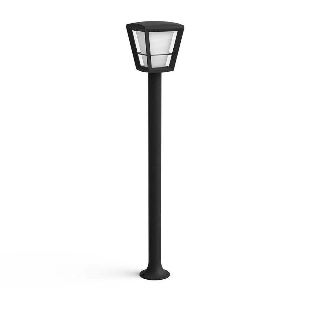 Luminaires Philips Borne Lumineuse Philips Hue Ambiance White & Color Econic Led Noir, 1 Lumiere, Changeur De Couleurs