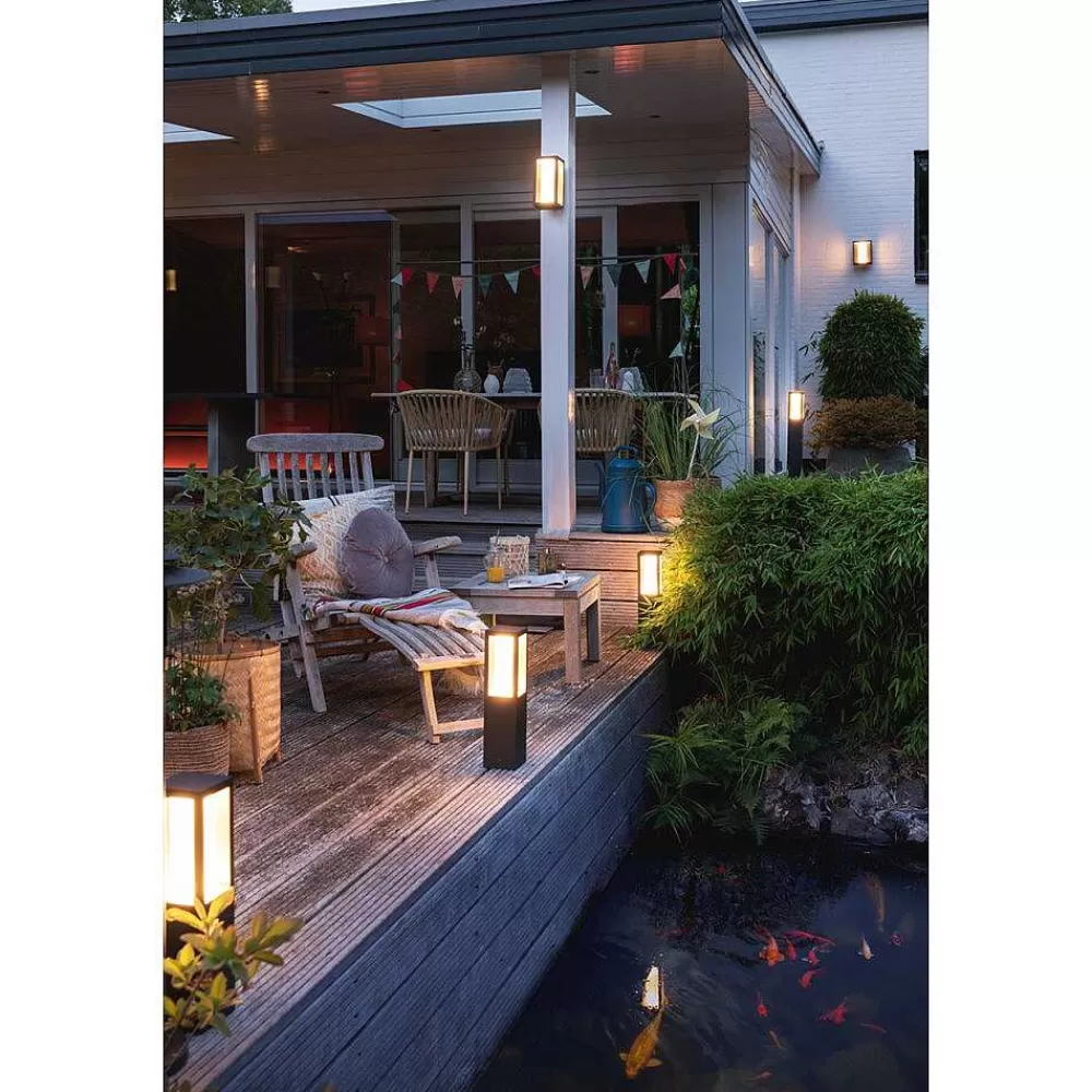 Luminaires Philips Borne Lumineuse Philips Hue Ambiance White & Color Impress Led Noir, 1 Lumiere, Changeur De Couleurs