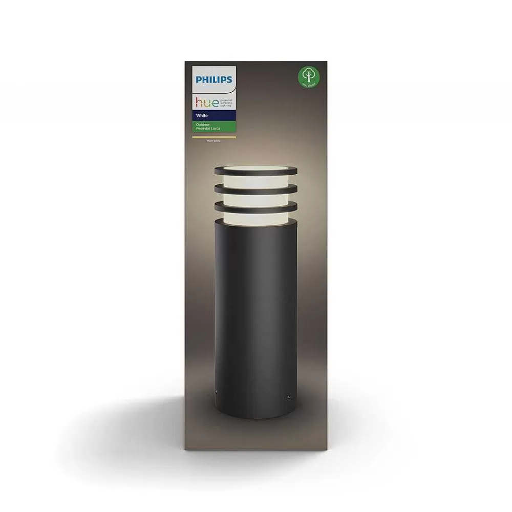 Luminaires Philips Borne Lumineuse Philips Hue White Lucca Led Anthracite, 1 Lumiere