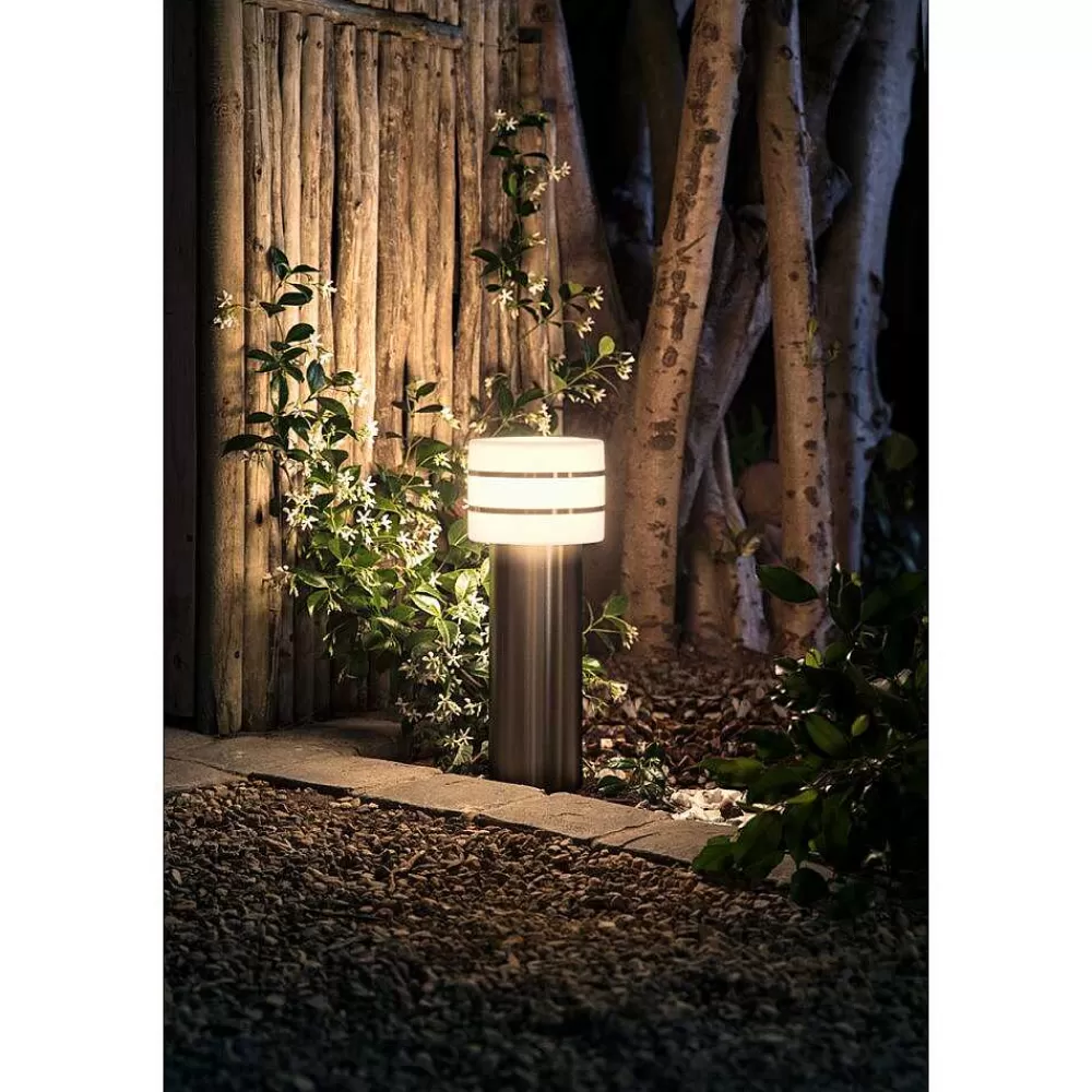 Luminaires Philips Borne Lumineuse Philips Hue White Tuar Led Acier Inoxydable, Argente, 1 Lumiere