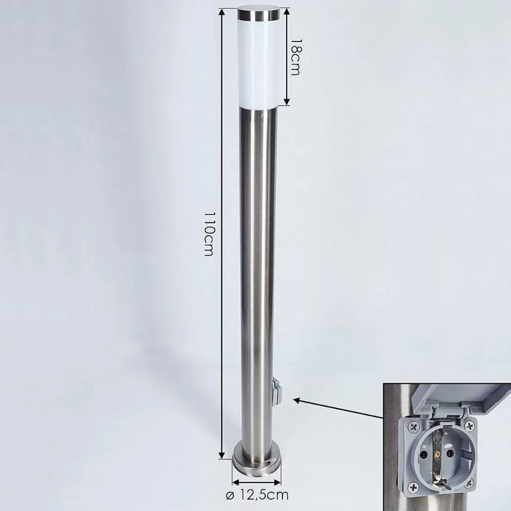 hofstein Borne Lumineuse Sessa Nickel Mat, 1 Lumiere