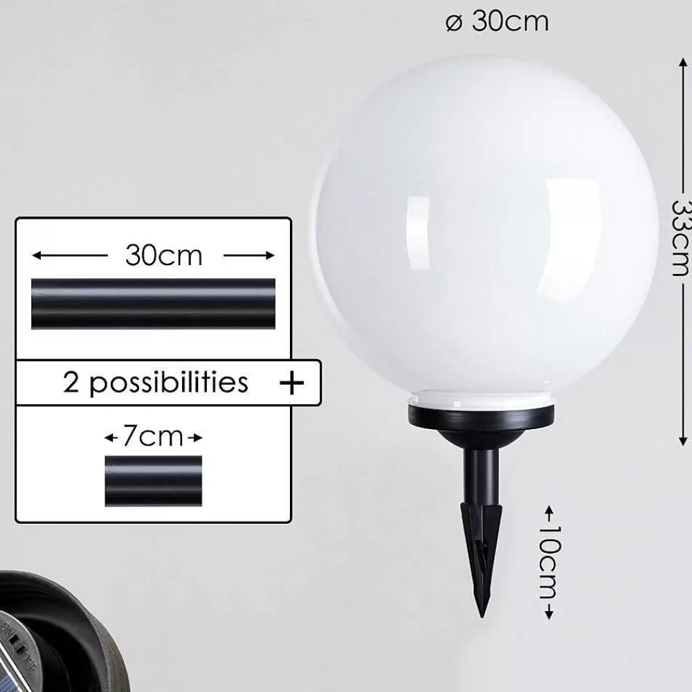 hofstein Boule Lumineuse Campinas Led Noir, Blanc, 1 Lumiere