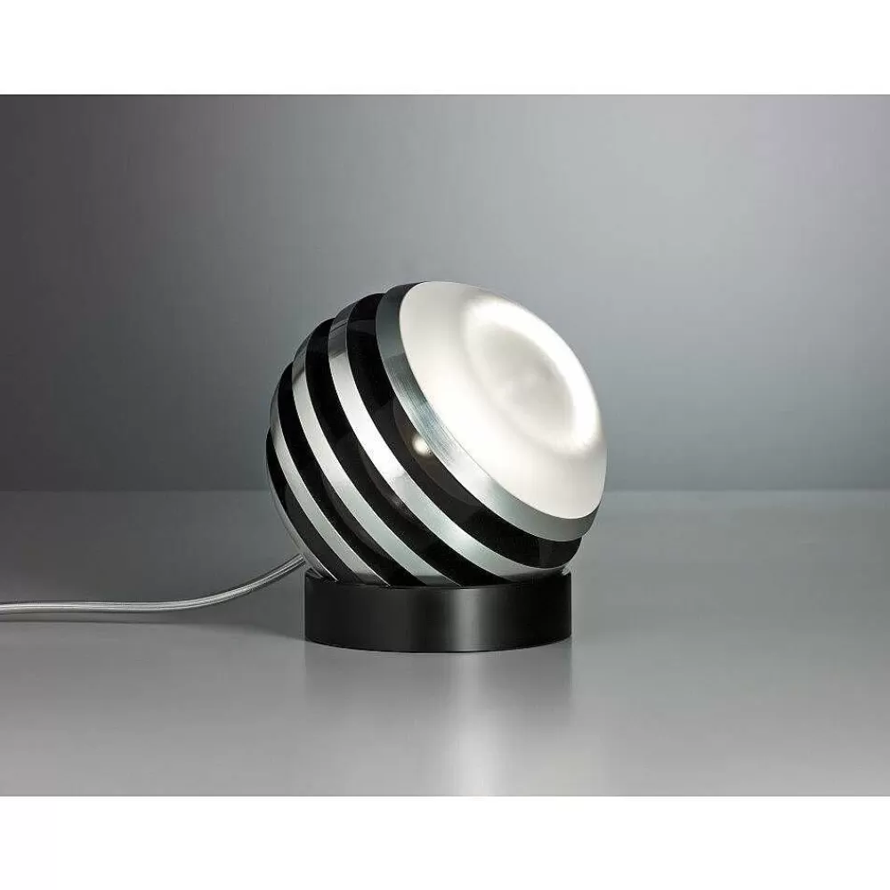 Luminaires Tecnolumen Bulo Tecnolumen Lampe A Poser Led Noir, 1 Lumiere