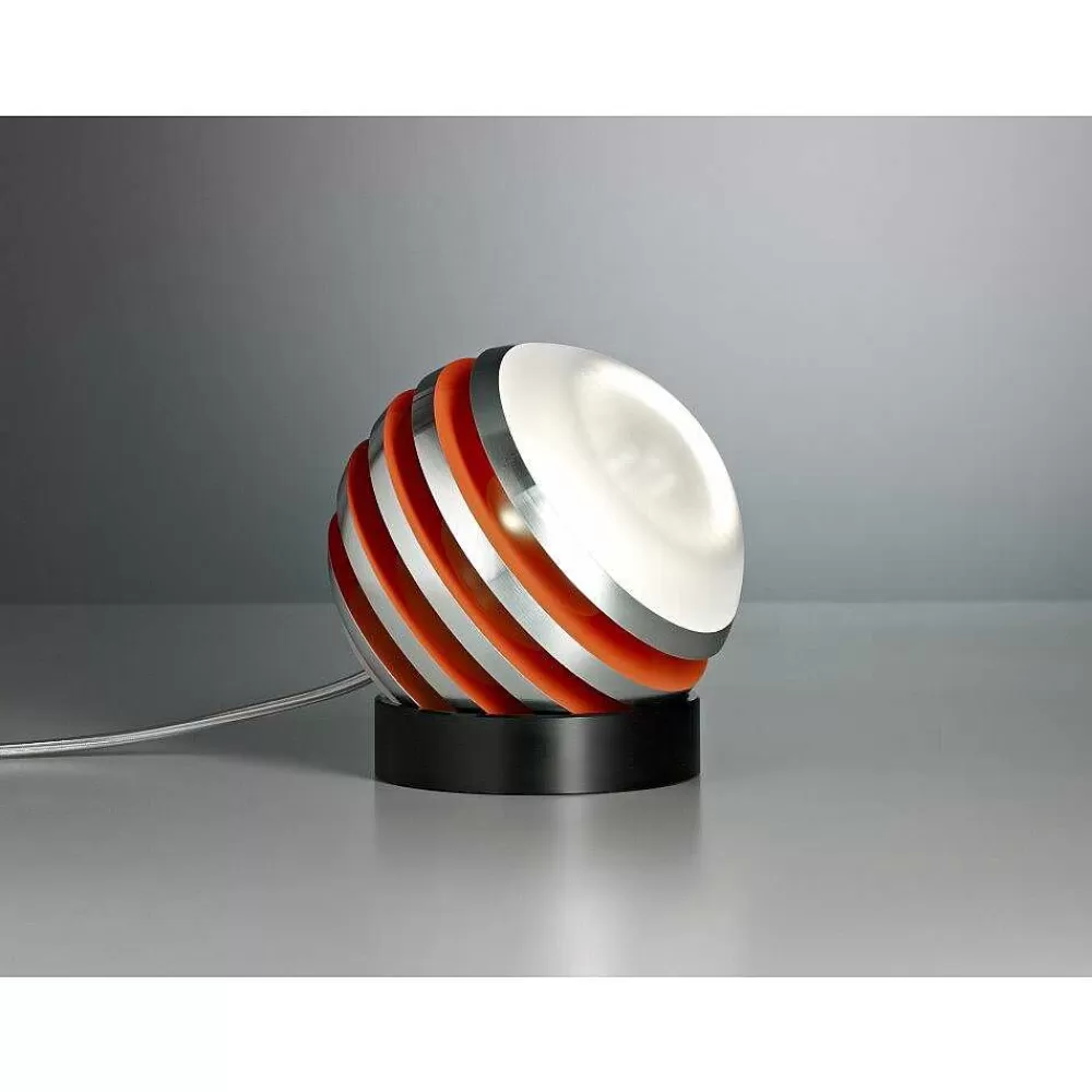 Luminaires Tecnolumen Bulo Tecnolumen Lampe A Poser Led Orange, 1 Lumiere