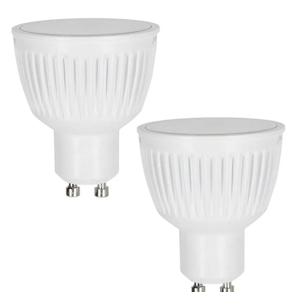 hofstein Candal Gu10 Led Rgb 6,5 Watt 2200-6500 Kelvin 345 Lumen Lot De 2 Avec Telecommande