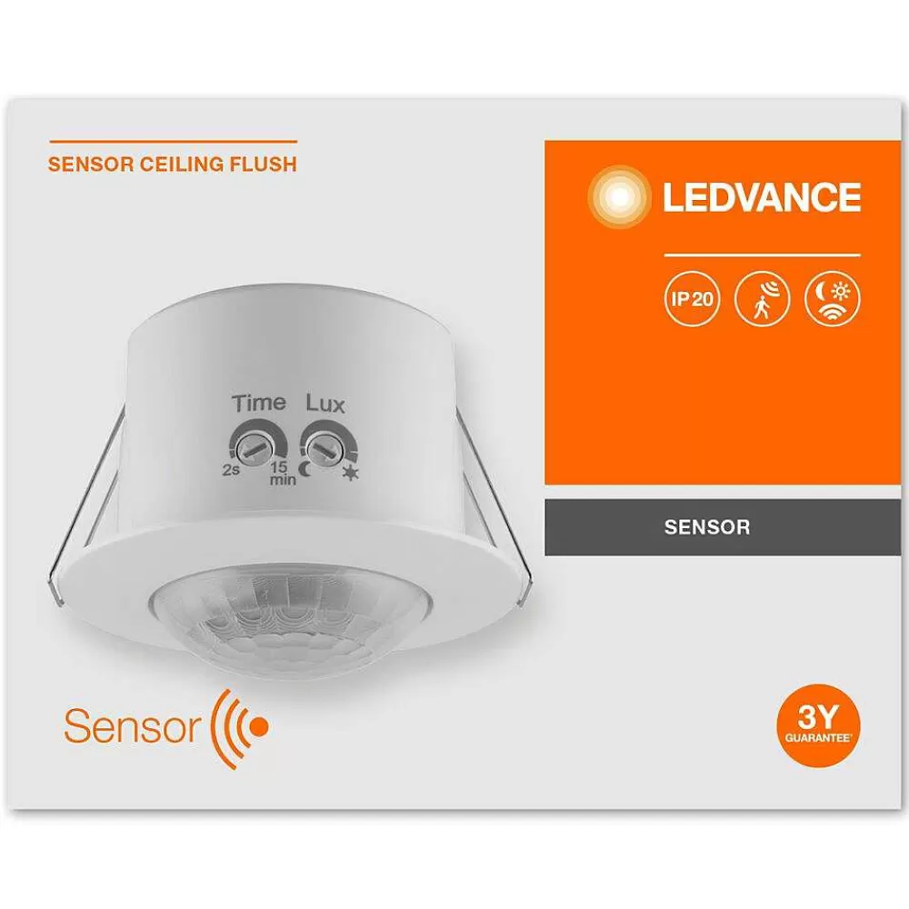 Luminaires Ledvance Detecteur De Mouvement Ledvance Sensor Blanc, Detecteur De Mouvement