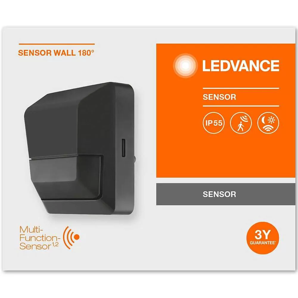 Luminaires Ledvance Detecteur De Mouvement Ledvance Sensor Gris, Detecteur De Mouvement