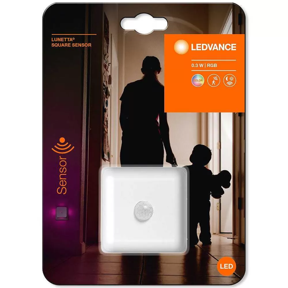 Luminaires Ledvance Detecteur De Mouvement Ledvanve Lunetta Blanc, 1 Lumiere, Detecteur De Mouvement, Changeur De Couleurs