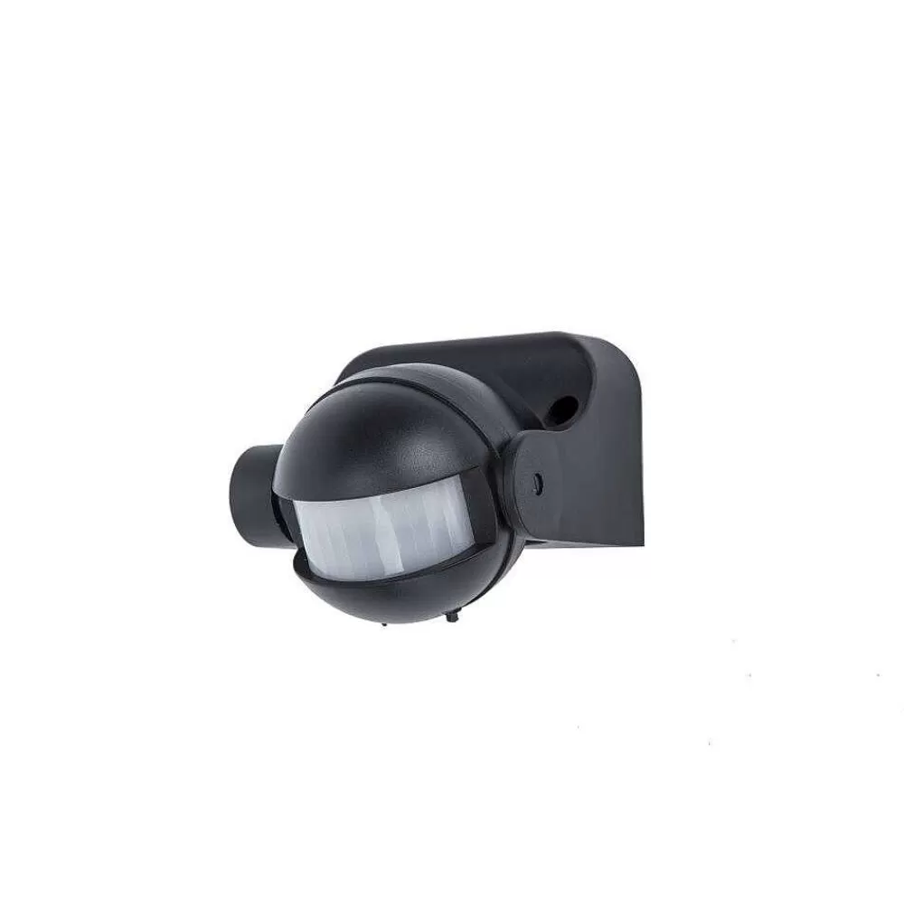 Luminaires Lutec Detecteur De Mouvement Lutec Sphere Noir, Detecteur De Mouvement